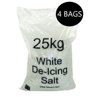 WHITE DE-ICING SALT x 4 BAG DEAL