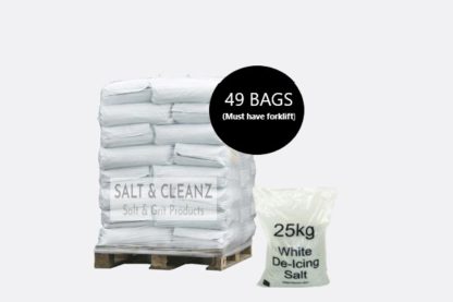 WHITE DE-ICING SALT - 1 PALLET (49 BAGS)